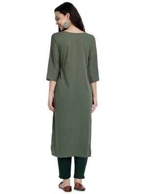 multi colored crepe combos kurta - 17689559 - Standard Image - 4