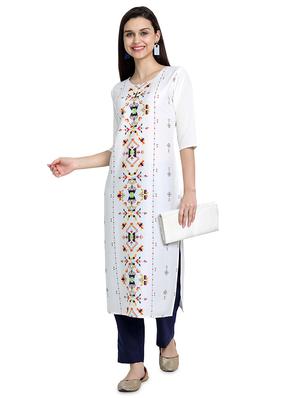multi colored crepe combos kurta - 17689586 - Standard Image - 5
