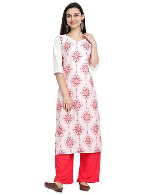 multi colored crepe combos kurta - 17689593 - Standard Image - 5