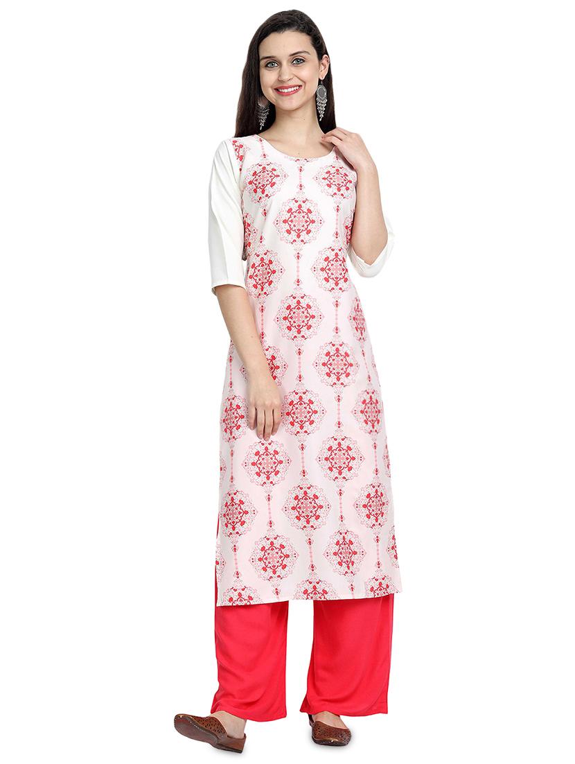 multi colored crepe combos kurta - 17689593 - Zoom Image - 5