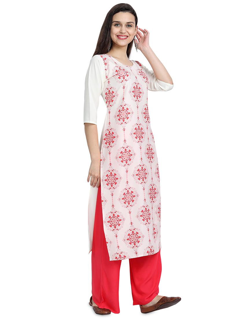 multi colored crepe combos kurta - 17689593 - Zoom Image - 6