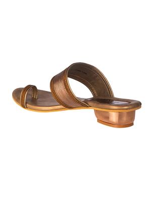 brown synthetic slip on sandals - 17690142 - Standard Image - 3