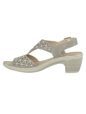 grey synthetic ankle strap sandals - 17690169 - Standard Image - 2