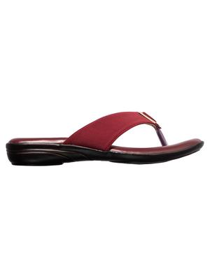maroon toe separator sandal - 17690183 - Standard Image - 2