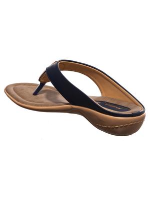 navy toe separator sandal - 17690220 - Standard Image - 3