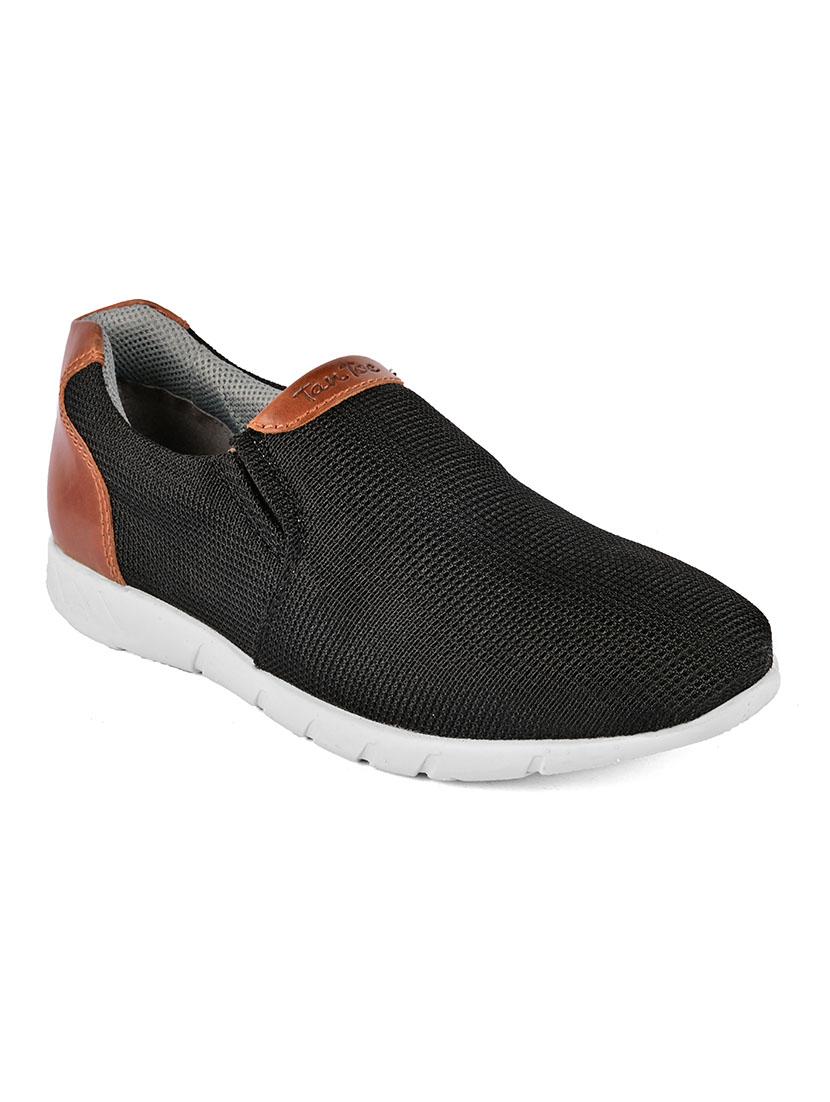 black leather sport shoes - 17690254 - Zoom Image - 1