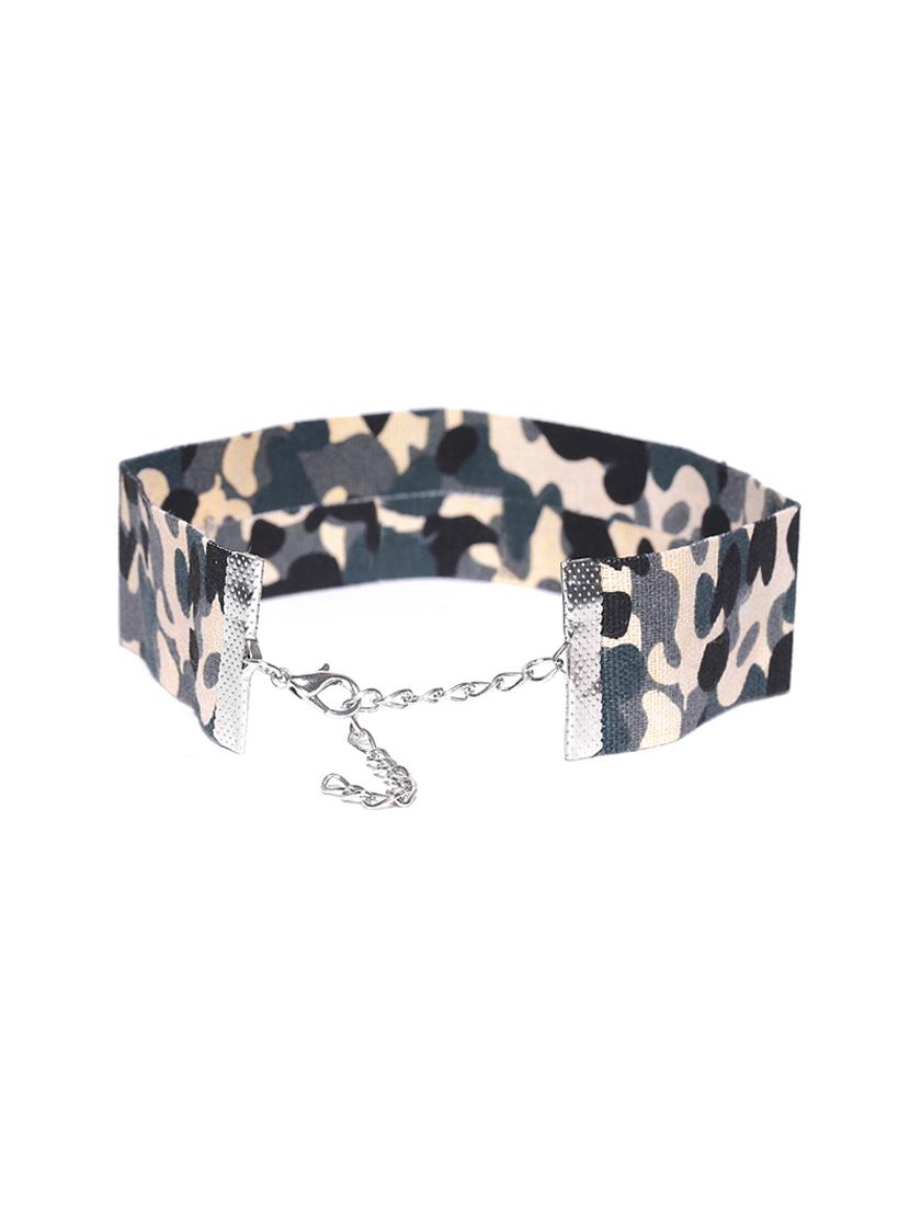 green metal choker necklace - 17690290 - Zoom Image - 2