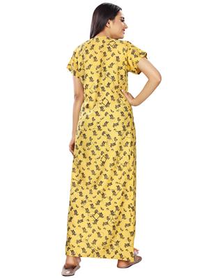 v-neck printed nighty - 17690476 - Standard Image - 3
