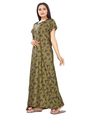 v-neck printed nighty - 17690488 - Standard Image - 2