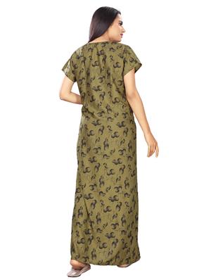 v-neck printed nighty - 17690488 - Standard Image - 3