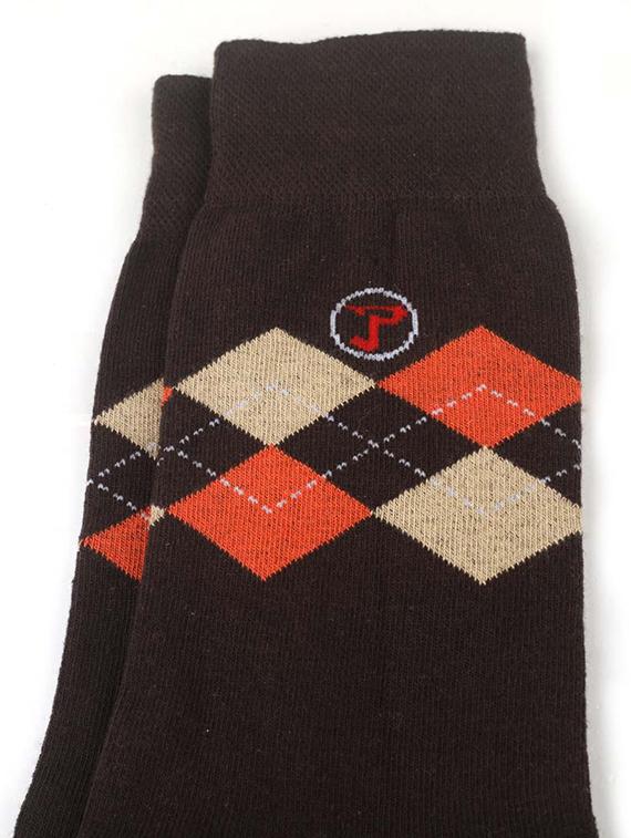 brown cotton no show sock - 17690515 - Zoom Image - 2