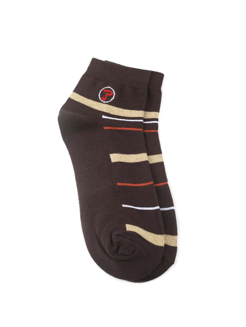 brown cotton no show sock - 17690519 - Zoom Image - 1