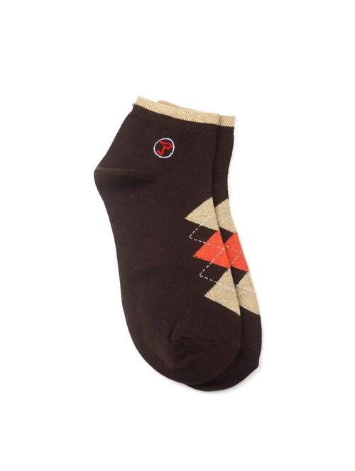 brown cotton no show sock - 17690529 - Standard Image - 1