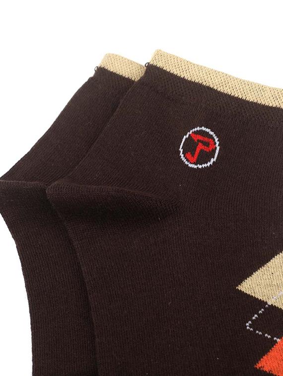brown cotton no show sock - 17690529 - Zoom Image - 2