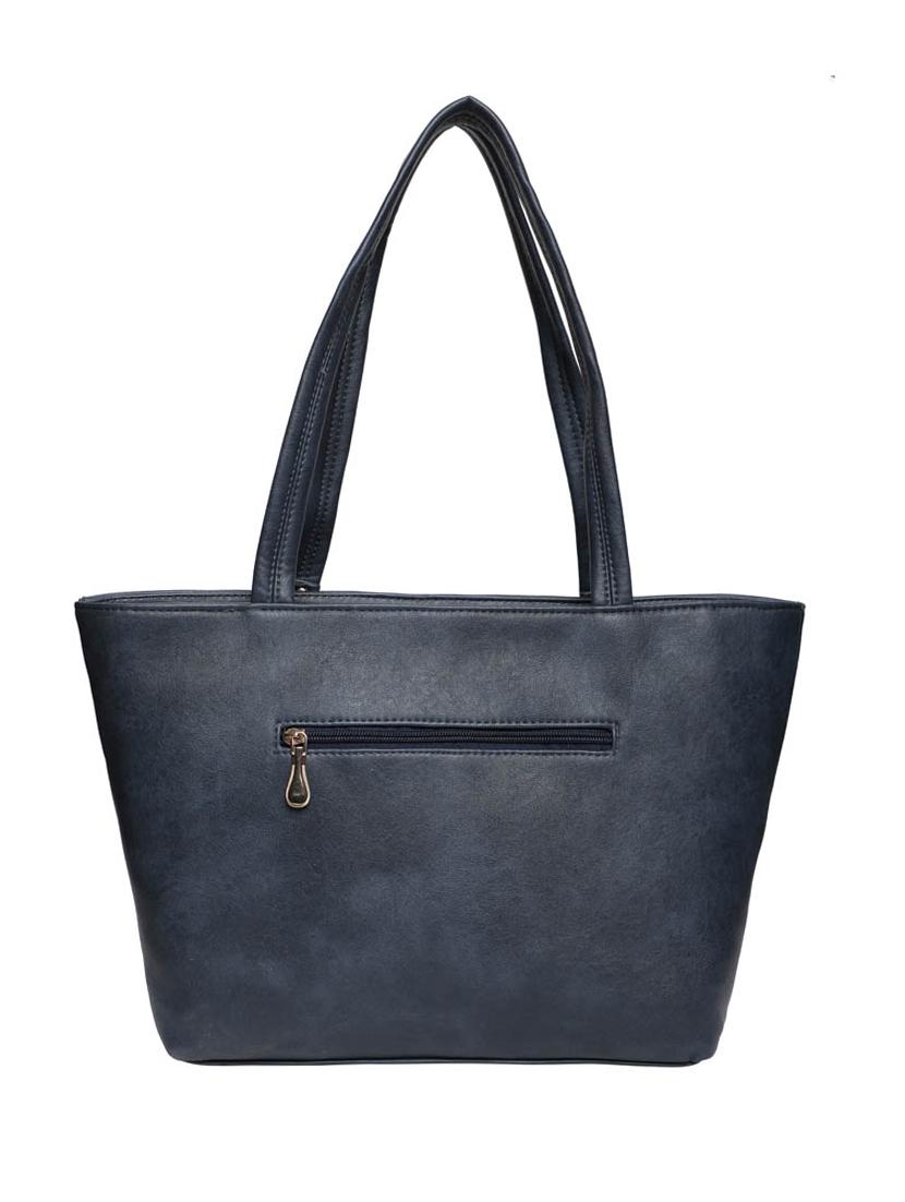 blue polyester regular handbag - 17690583 - Zoom Image - 2