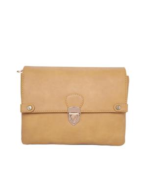 tan polyester regular sling bag - 17690584 - Standard Image - 4