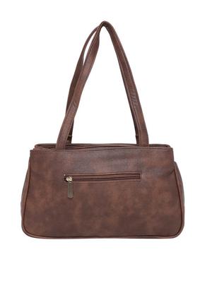 brown polyester regular handbag - 17690596 - Standard Image - 2
