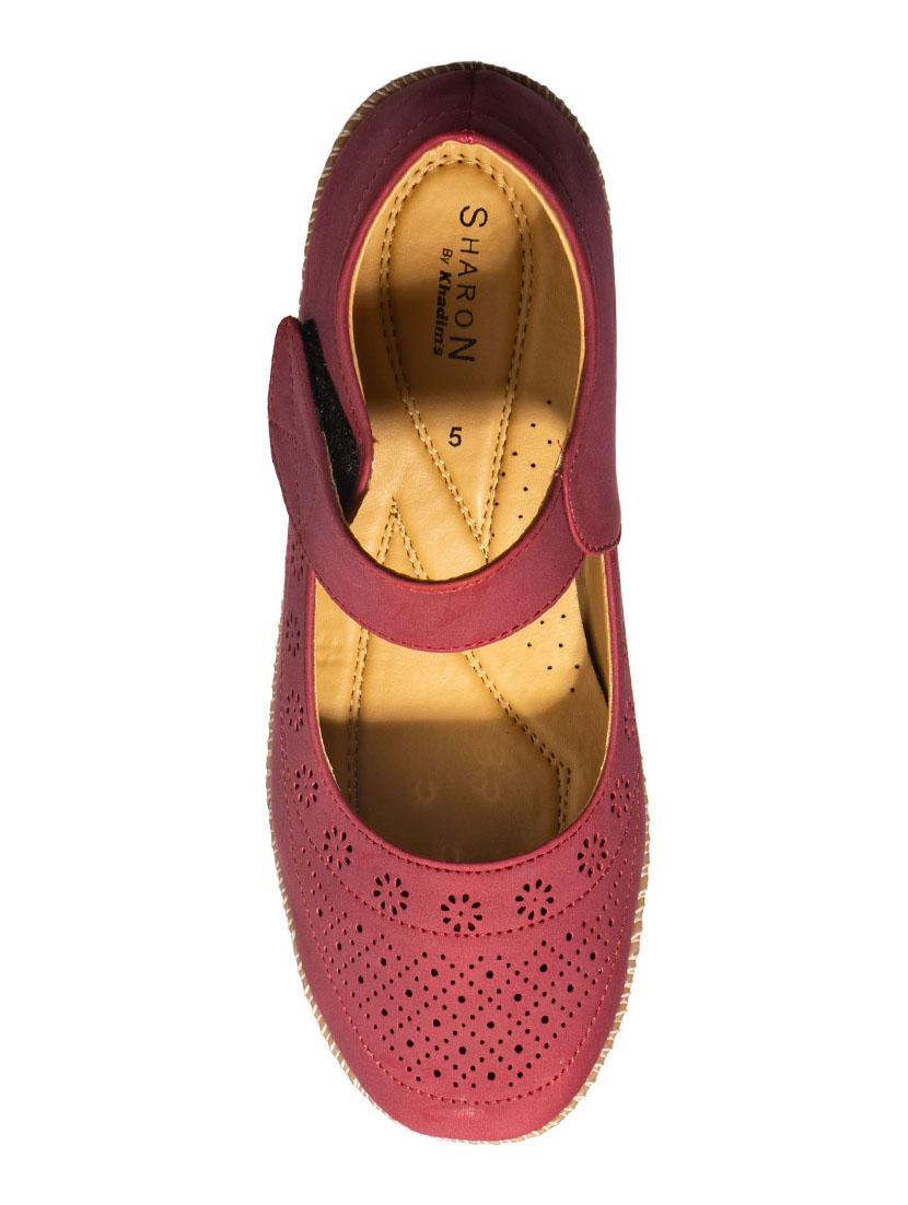 maroon back strap casual shoe - 17690659 - Zoom Image - 4