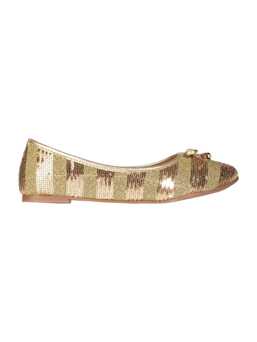 gold slip on ballerina - 17690663 - Zoom Image - 2