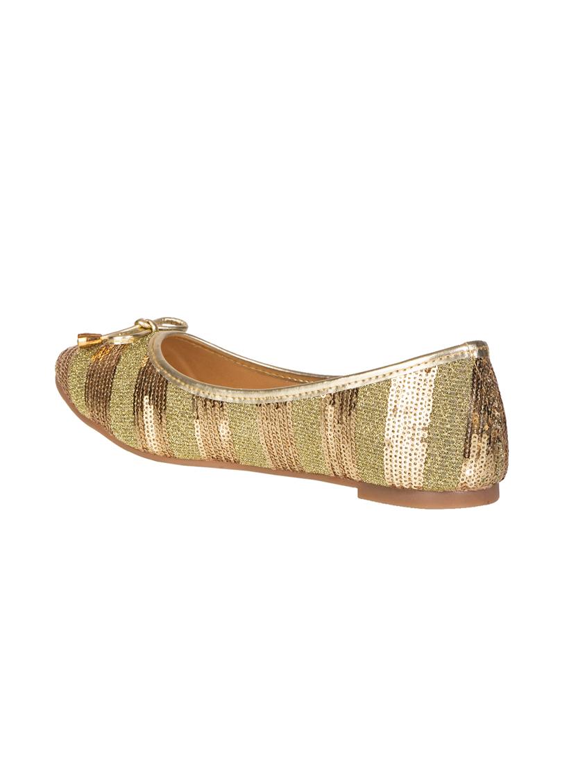 gold slip on ballerina - 17690663 - Zoom Image - 3