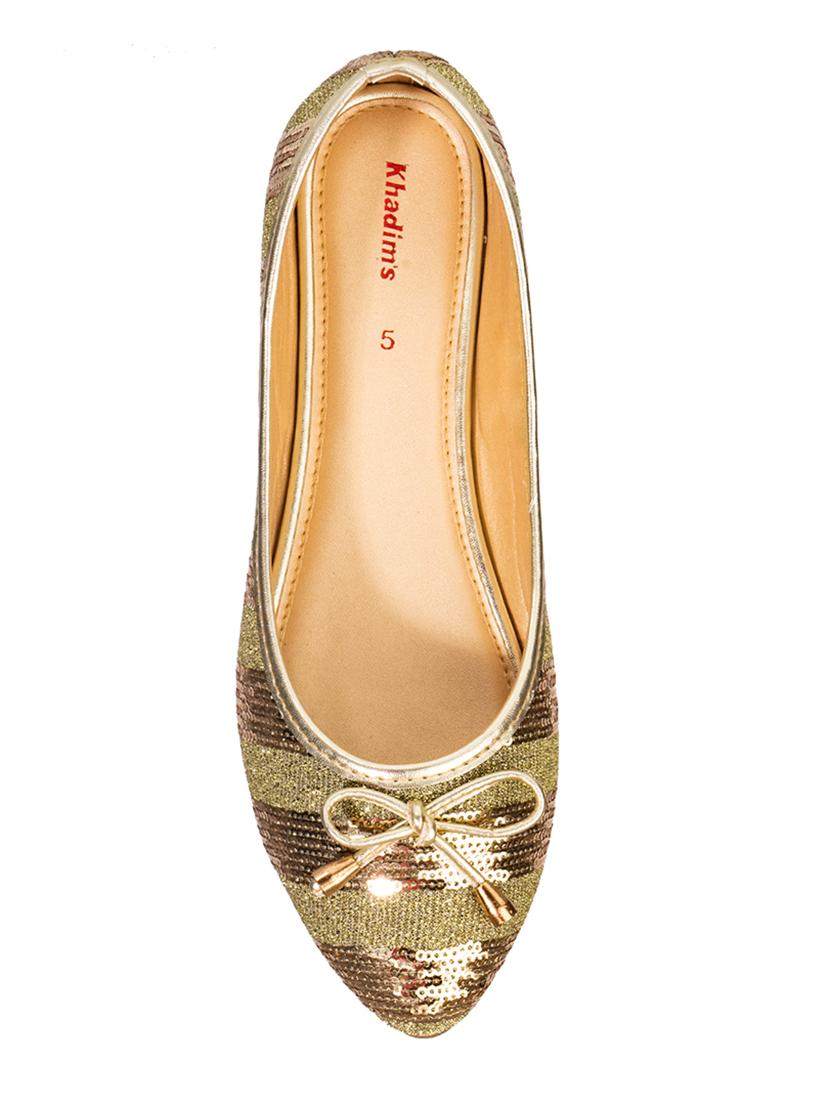 gold slip on ballerina - 17690663 - Zoom Image - 4
