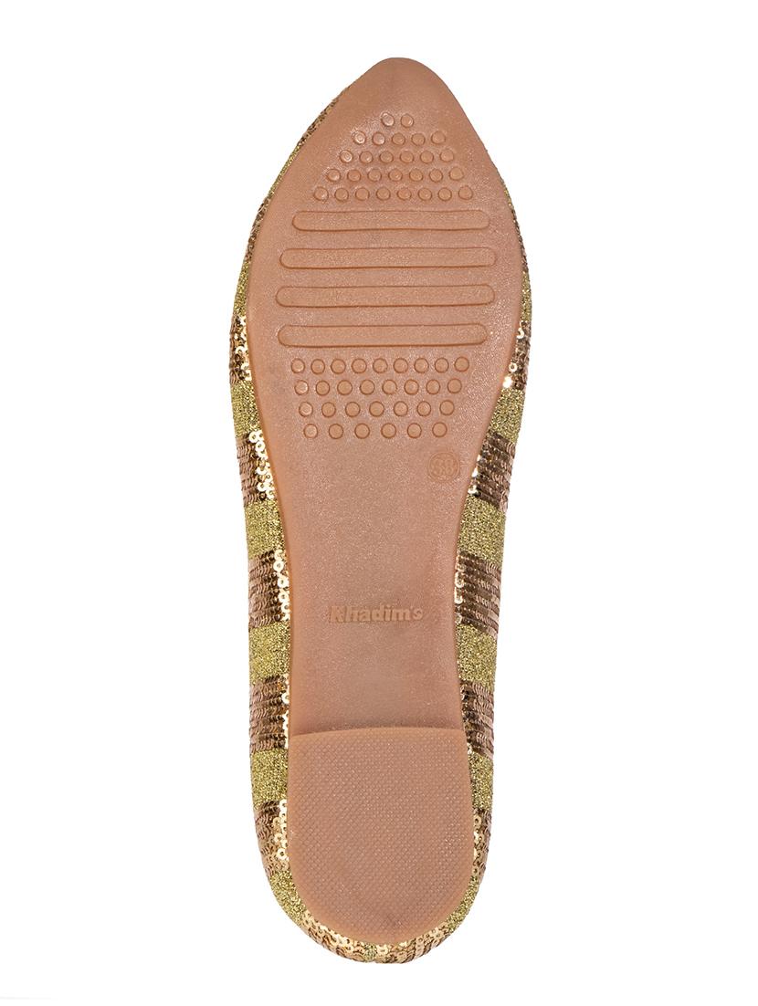 gold slip on ballerina - 17690663 - Zoom Image - 5