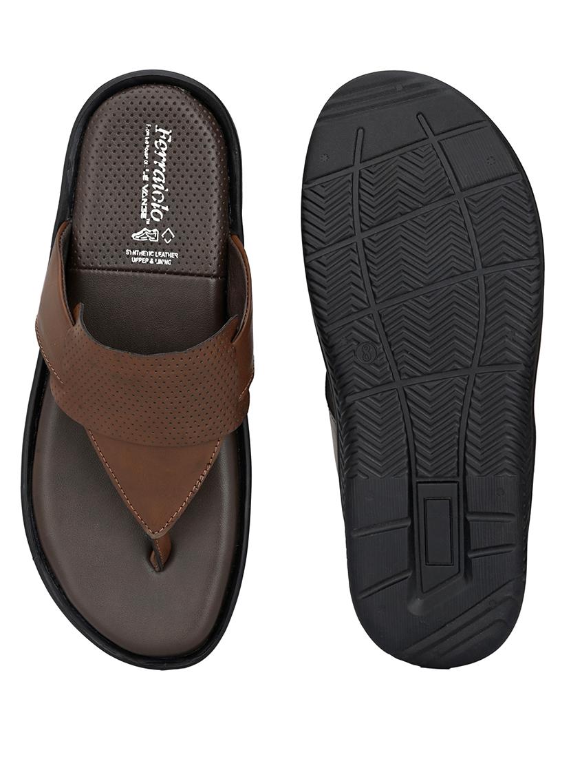 brown toe separator slipper - 17690693 - Zoom Image - 4
