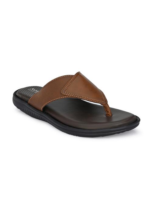 tan toe separator slipper - 17690697 - Standard Image - 1