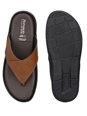 tan toe separator slipper - 17690697 - Standard Image - 4
