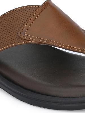 tan toe separator slipper - 17690697 - Standard Image - 5