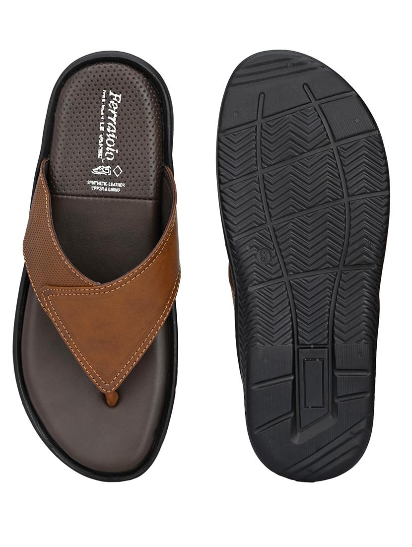 tan toe separator slipper - 17690697 - Zoom Image - 4