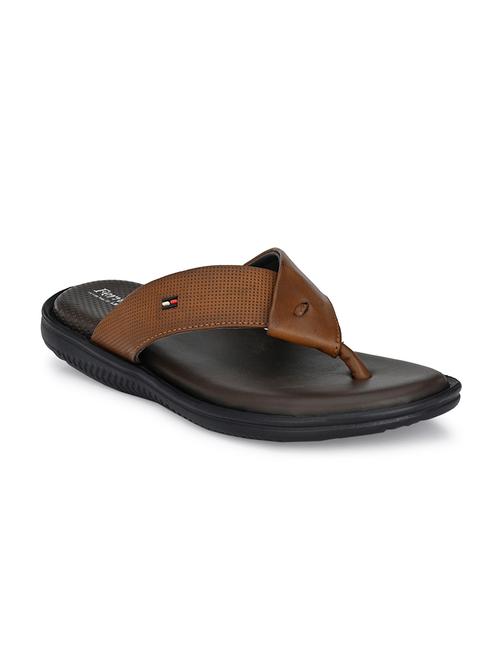 tan toe separator slipper - 17690700 - Standard Image - 1
