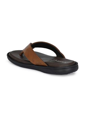 tan toe separator slipper - 17690700 - Standard Image - 3