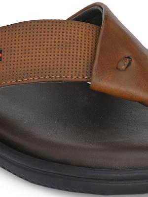 tan toe separator slipper - 17690700 - Standard Image - 5