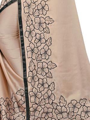 peach embroidered banarasi saree with blouse - 17690713 - Standard Image - 4