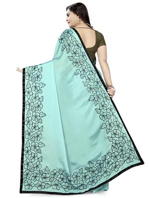 sea green banarasi saree with blouse - 17690714 - Standard Image - 2