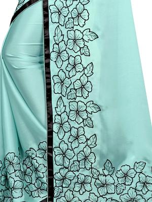 sea green banarasi saree with blouse - 17690714 - Standard Image - 4