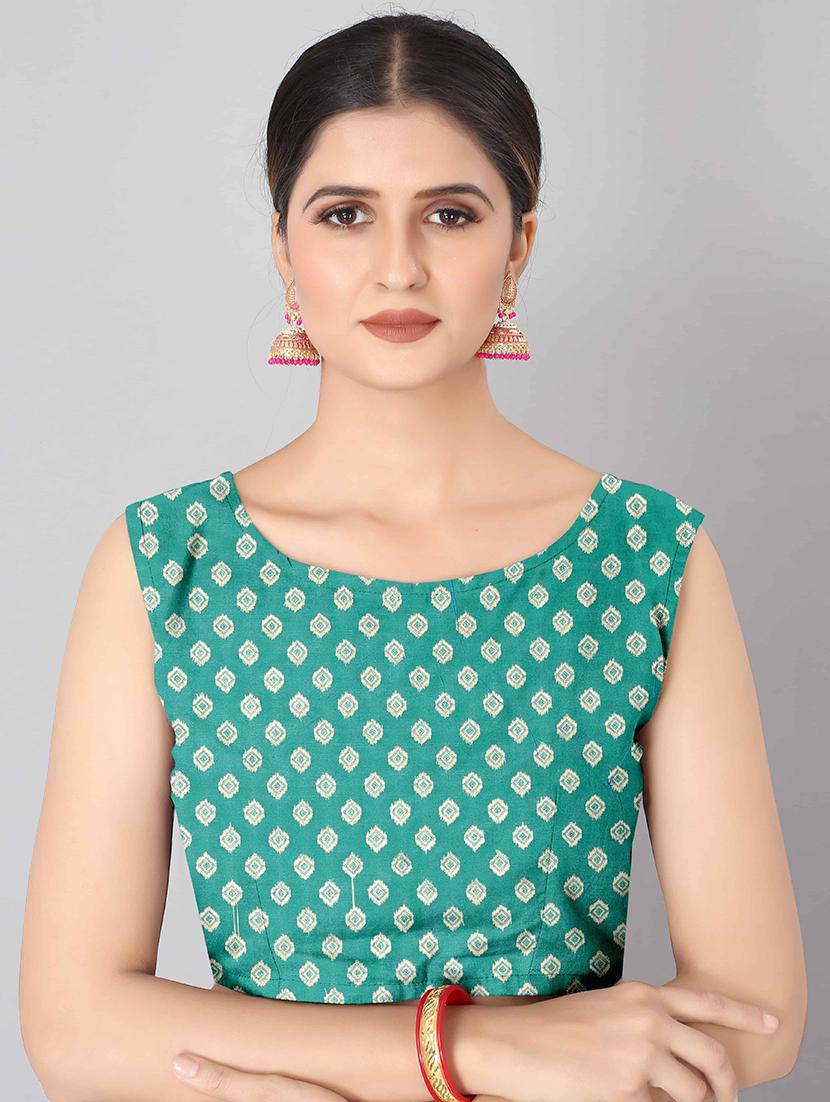 jacquard banarasi saree with blouse - 17690789 - Zoom Image - 3