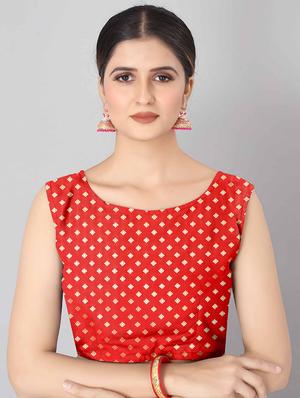 jacquard banarasi saree with blouse - 17690791 - Standard Image - 3