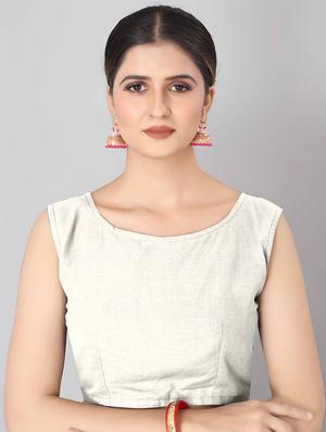 jacquard woven saree with blouse - 17690835 - Standard Image - 3