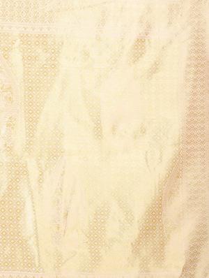 jacquard woven saree with blouse - 17690835 - Standard Image - 4