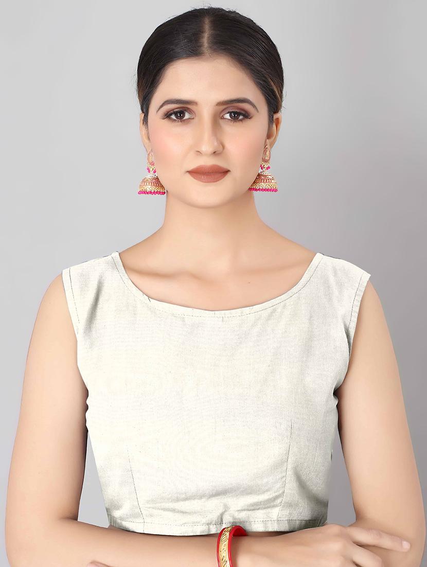 jacquard woven saree with blouse - 17690835 - Zoom Image - 3
