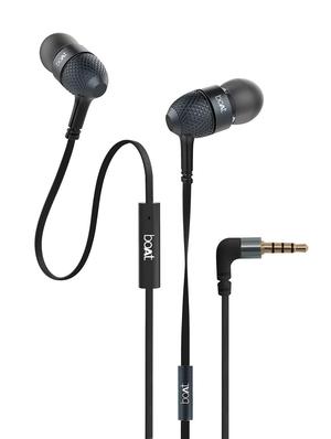 black colored boat in earphone - 17690863 - Standard Image - 2
