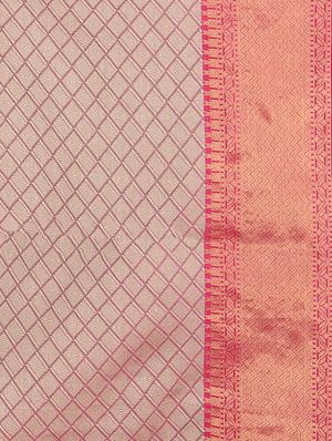 self design woven saree with blouse - 17691008 - Standard Image - 5