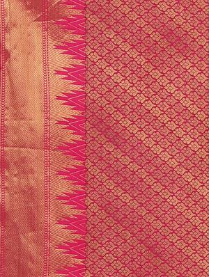 zari work banarasi saree with blouse - 17691009 - Standard Image - 5