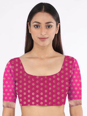 zari work banarasi saree with blouse - 17691017 - Standard Image - 4