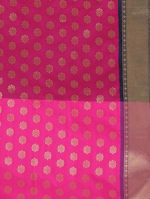 zari work banarasi saree with blouse - 17691019 - Standard Image - 5