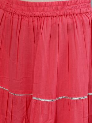 green cotton kurta skirt set - 17691052 - Standard Image - 4