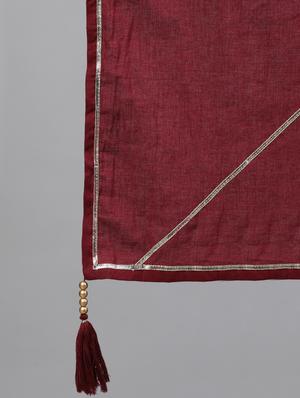 red rayon kurta skirt set - 17691149 - Standard Image - 5