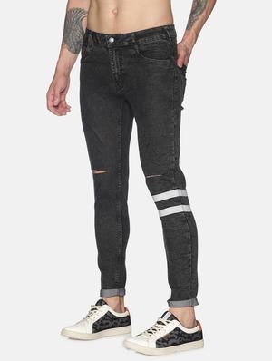 black light washed knee slit jean - 17691366 - Standard Image - 2